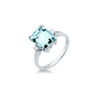 Ringe Mirco Visconti Dame in Weißgold Acquamarina LF126/30AC - LF126/30AC